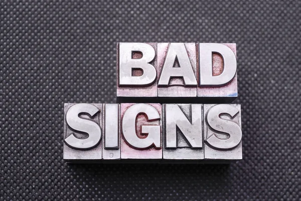 Bad signs bm — Stock Photo, Image