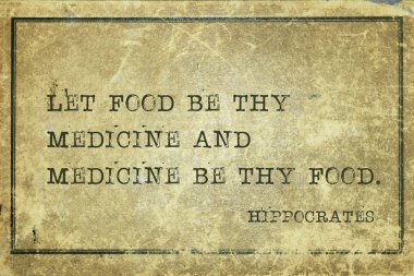 food medicine Hippocrates clipart