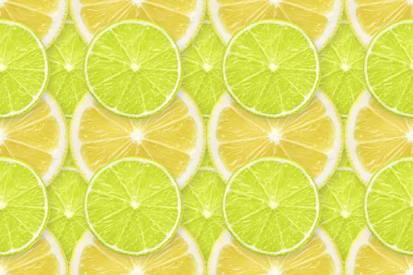 Limão - padrão de fatias de limão — Fotografia de Stock