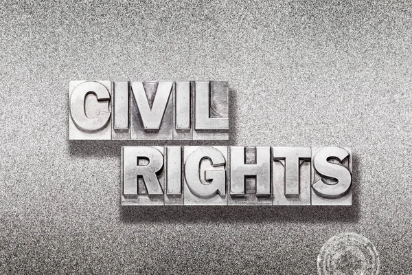 Derechos civiles sobre el metal — Foto de Stock