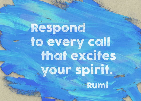 Responder a cada Rumi —  Fotos de Stock