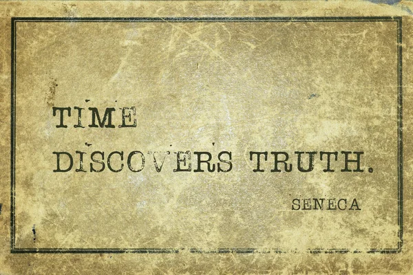 Il tempo scopre Seneca — Foto Stock