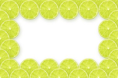 taze limon dilimleri çerçeve