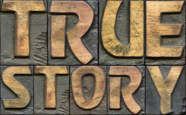 gerçek bir hikaye ahşap letterpress