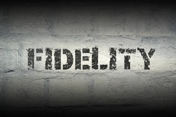 Fidelity ordet gr — Stockfoto