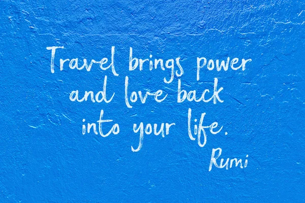 Viaje trae Rumi —  Fotos de Stock