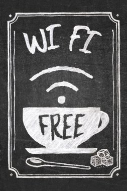 Ücretsiz wi-fi poster