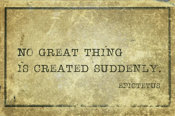 Grande cosa Epictetus — Foto Stock