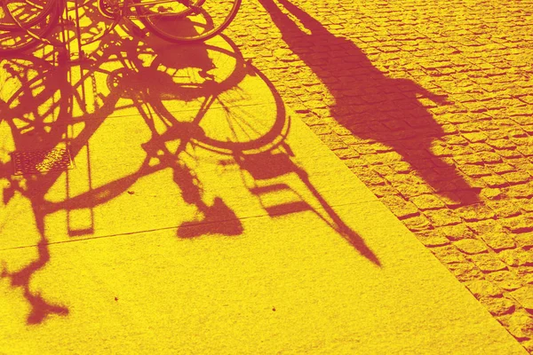 Milan pavement shadows1 — Stock Photo, Image