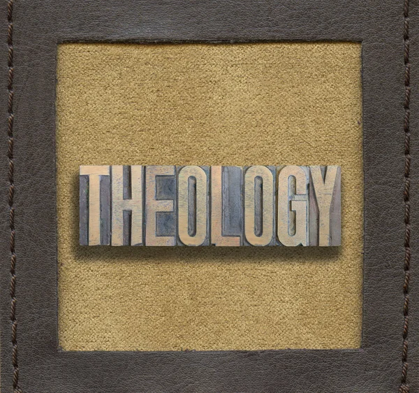 Mot théologie encadré — Photo