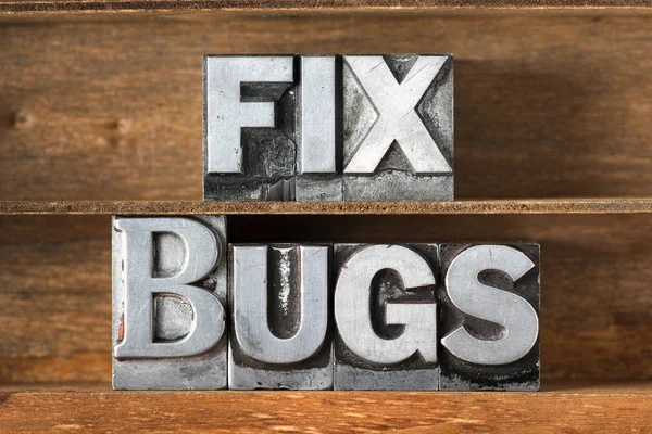 Fix bugs tray — Stock Photo, Image