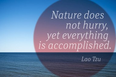Lao Tzu acele değil