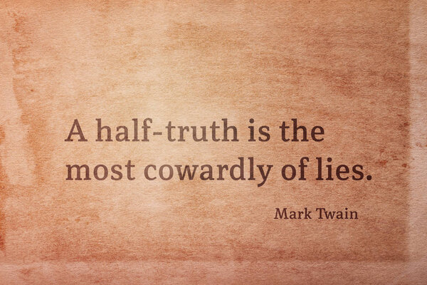 half truth Twain