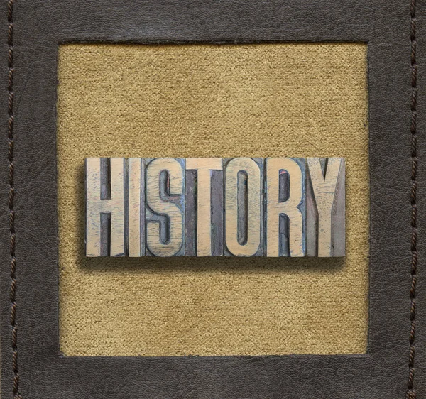 HISTORIA palabra enmarcada — Foto de Stock