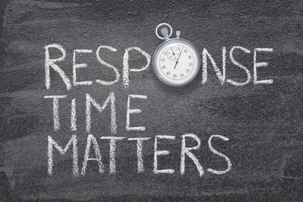 Response time matters watch — Stock Photo, Image