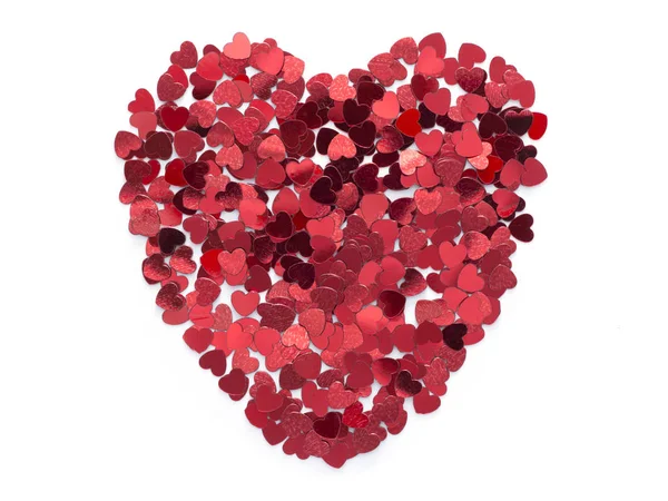 Heart from confetti — Stock Photo, Image