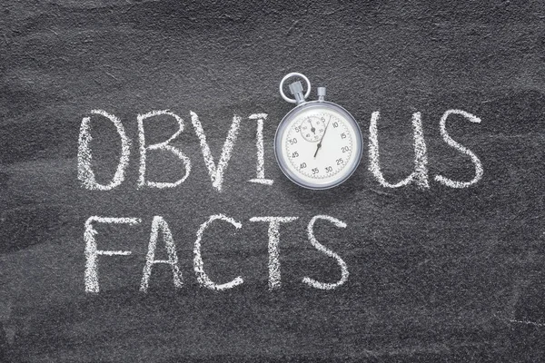 Obvious facts watch — Stock Photo, Image