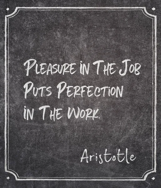 Puts perfection Aristotle — Stock Photo, Image