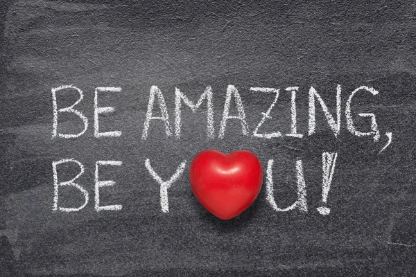 Be amazing, be you heart — Stock Photo, Image