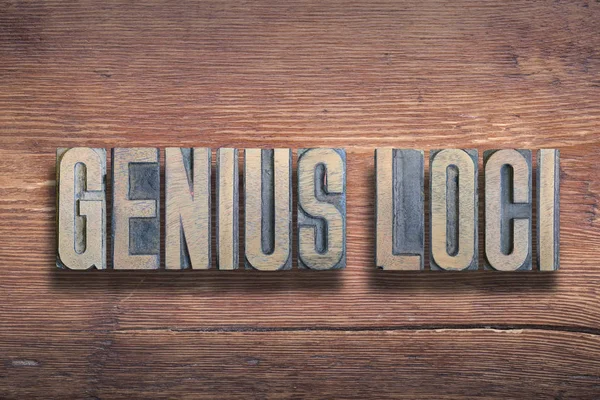 Genius loci wood — Stock Photo, Image