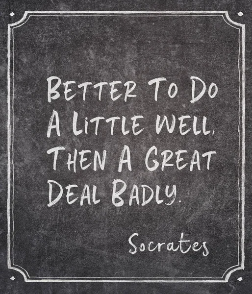 Do well Socrates quote — Stock Photo, Image