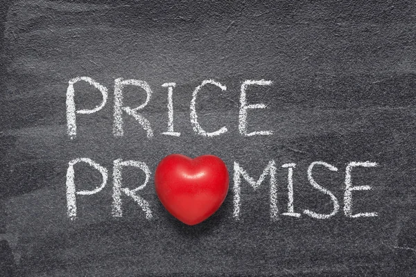 Price promise heart — 스톡 사진