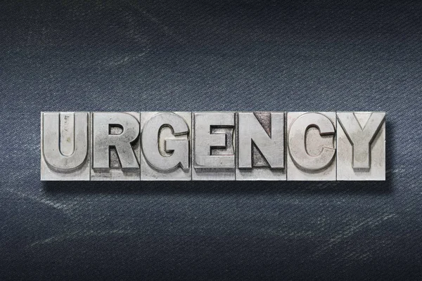 Urgency word den — Stock Photo, Image