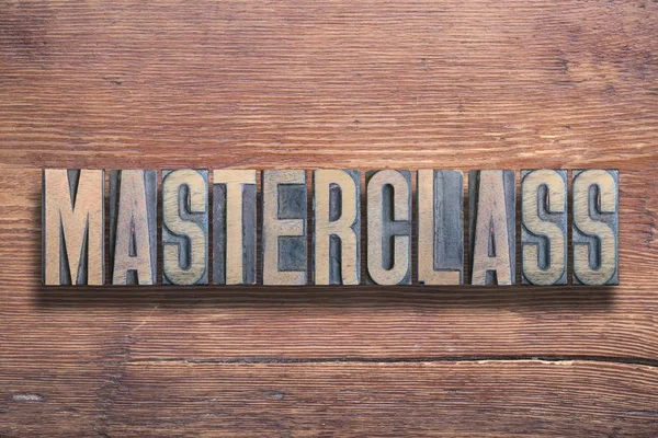 Masterclass palabra madera — Foto de Stock