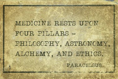 medicine pillars Paracelsus