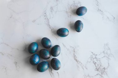 Karanlık Galaksi Paskalya yumurtaları el yapımı mavi