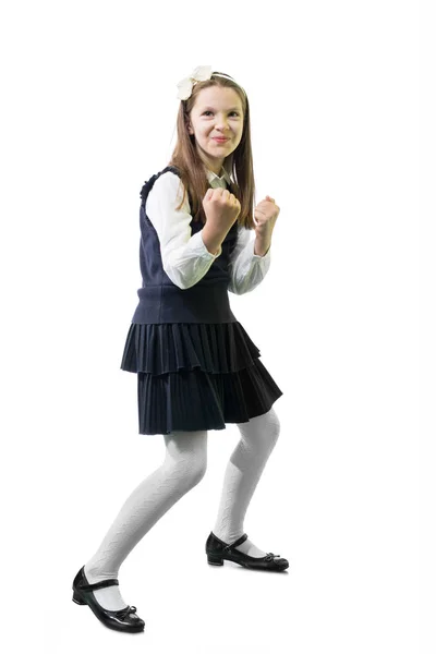 Studentessa in uniforme — Foto Stock
