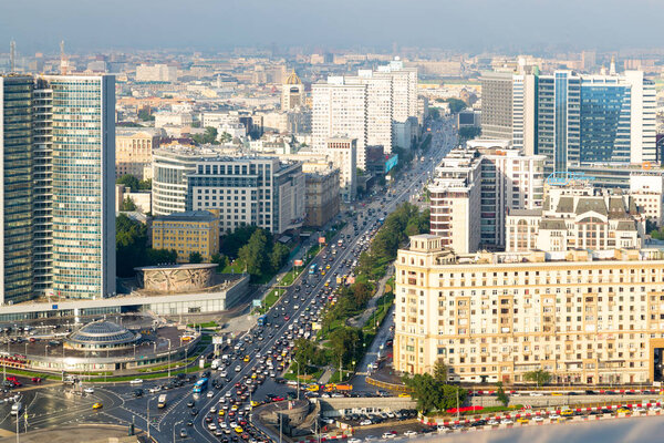 Вид с крыши гостиницы Украина. Москва
.