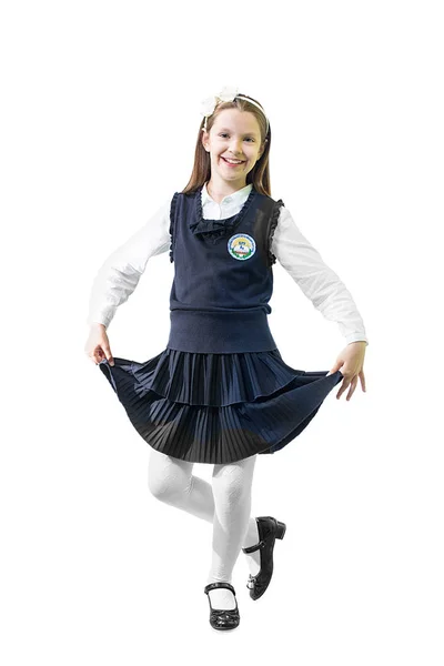 Colegiala en uniforme Fotos de stock libres de derechos