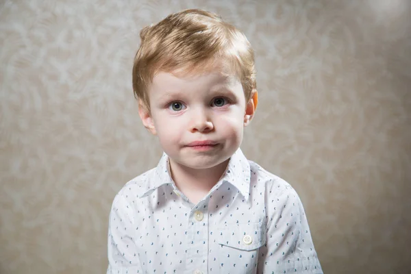 Retrato Crianças Caucasianas Bonito — Fotografia de Stock