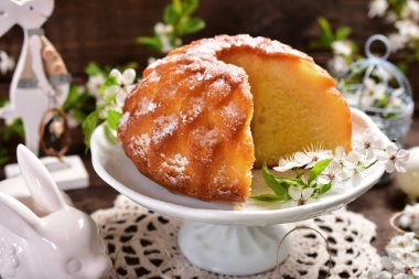 Paskalya halka pasta çiçek şekil