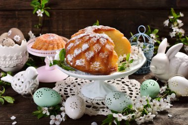 Paskalya halka pasta çiçek şekil