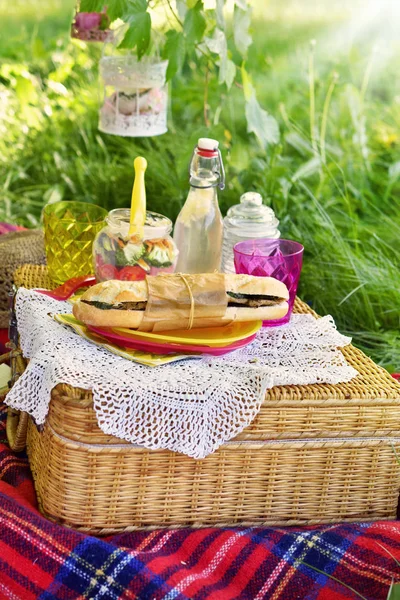 Picknick zomertijd — Stockfoto