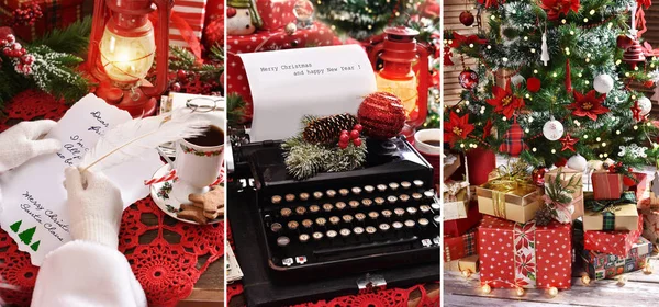 Kerststemming collage — Stockfoto