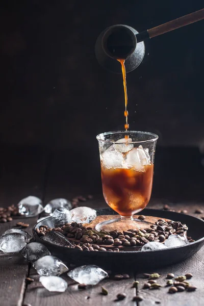 차가운 초콜렛 커피 — 스톡 사진