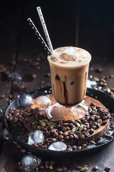 Kall choklad kaffe — Stockfoto