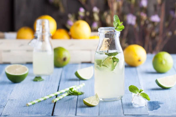 Garrafa com limonada ftresh — Fotografia de Stock