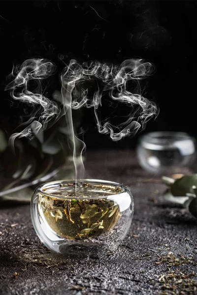 Green herbal tea — Stock Photo, Image