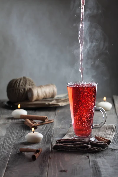 Heiße Beeren-Gewürzpunsch — Stockfoto