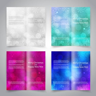 Noel broşür tasarım şablonları