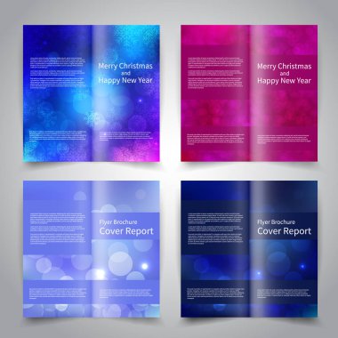 Noel broşür tasarım şablonları