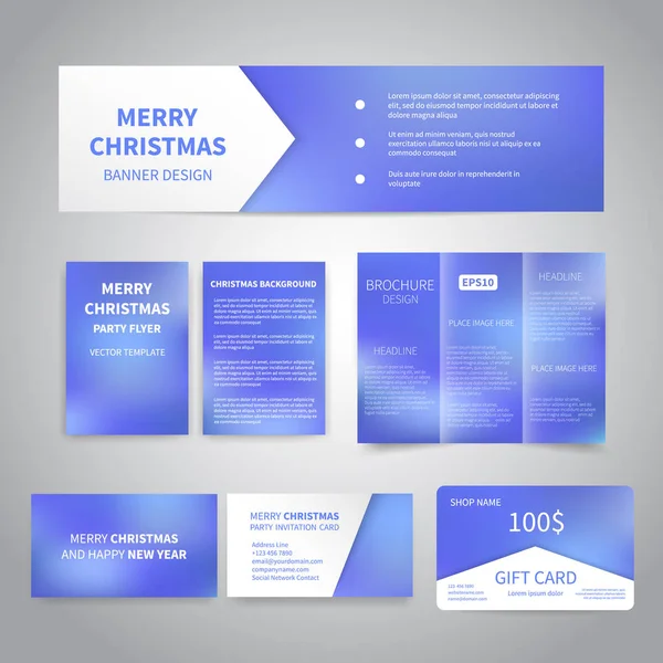 Merry Christmas banners — Stockvector