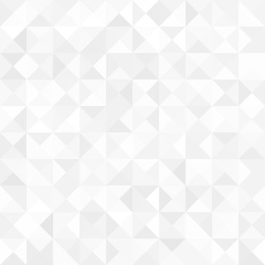 Soyut Retro geometrik Dikişsiz desen. Beyaz ve gri degrade mozaik zemin. Geometrik hipster üçgen arka plan, afiş, kart, afiş, poster vb vektör tasarım.