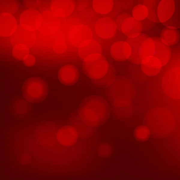 Red Christmas Background Bokeh Lights Vector Design Your Cards Banners — Stock Vector