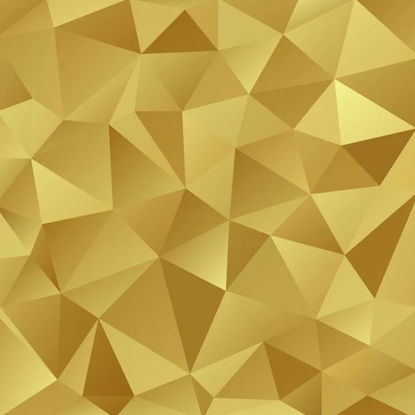 Gold Shiny Triangle Background Design Geometric Background Origami Style Gradient — Stock Vector