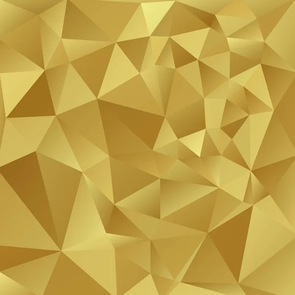 Gold Shiny Triangle Background Design Geometric Background Origami Style Gradient — Stock Vector